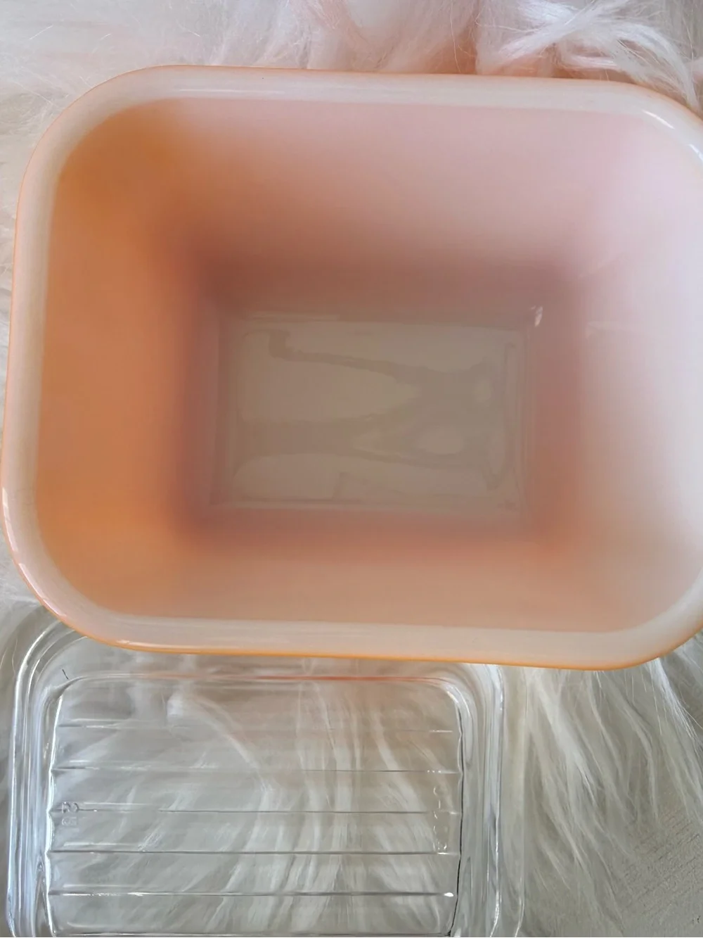 Vintage Pyrex 501-B Orange Fridgie 1.5 Cup Refrigerator Dish 501-C Lid